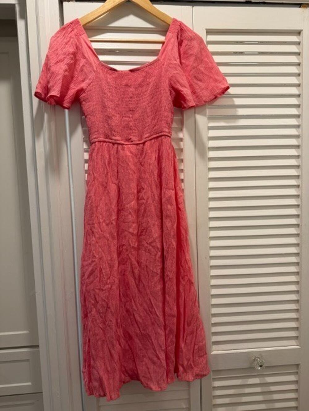 Ott Maxi Dress Women’s Small Coral Pink